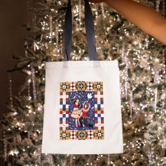 Белый шопер "Птичий двор"