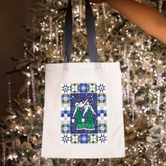 Белый шопер "У колодца"