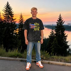 Футболка черная вареная "Красноярск"