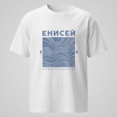 Белая футболка Енисей, вер.1