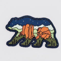 Шеврон "Медведь ночью на Столбах"