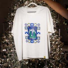 Футболка айвори "У колодца"