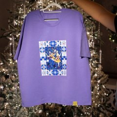 Футболка лаванда "Сибирская потеха"