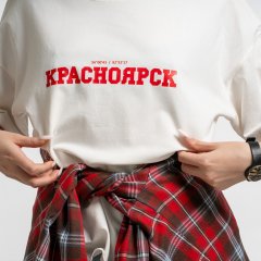 Футболка "Красноярск", белая