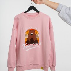 Свитшот Красноярск, розовый