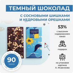 Темный шоколад с сосновыми шишками и кедровыми орешками. Вкус Тайги х Андрей Исаенков